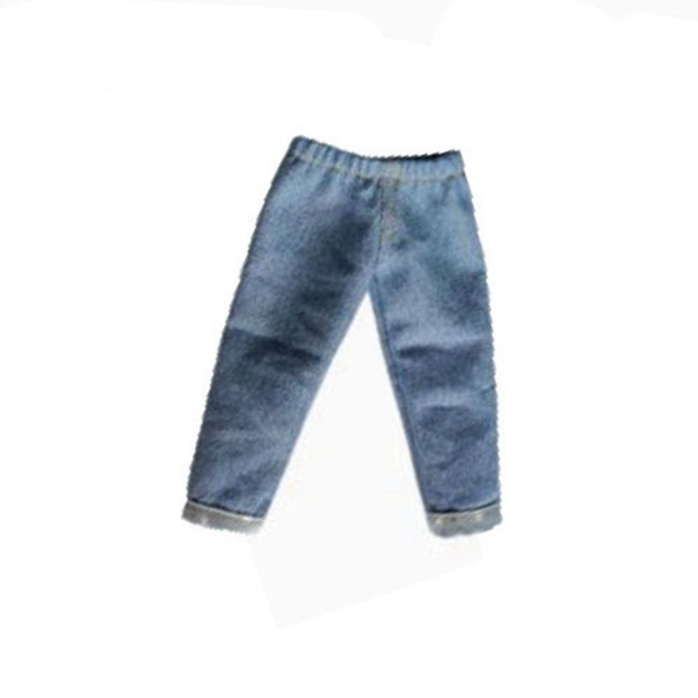 Handmake Jeans Pants Casual Wear Cute Trousers Flip Up Denim Pants for Blythe ob24 Dolls