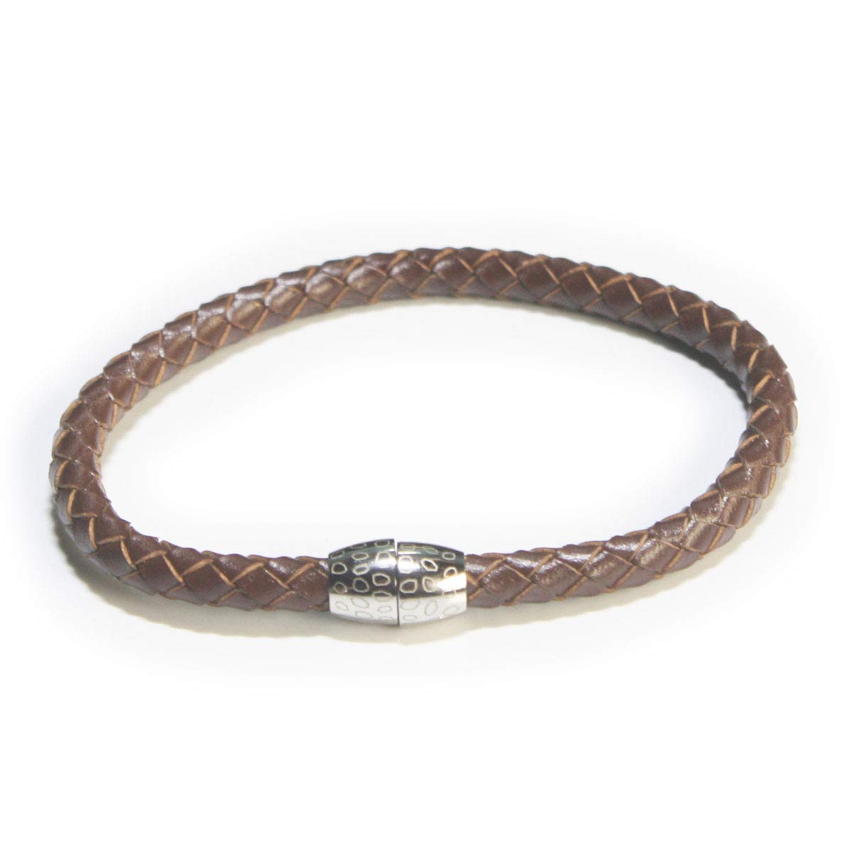 

Cufflinks Elizabeth Parker Brown Braided Leather Bracelet [Kamakura Workshop] EPBR001-M