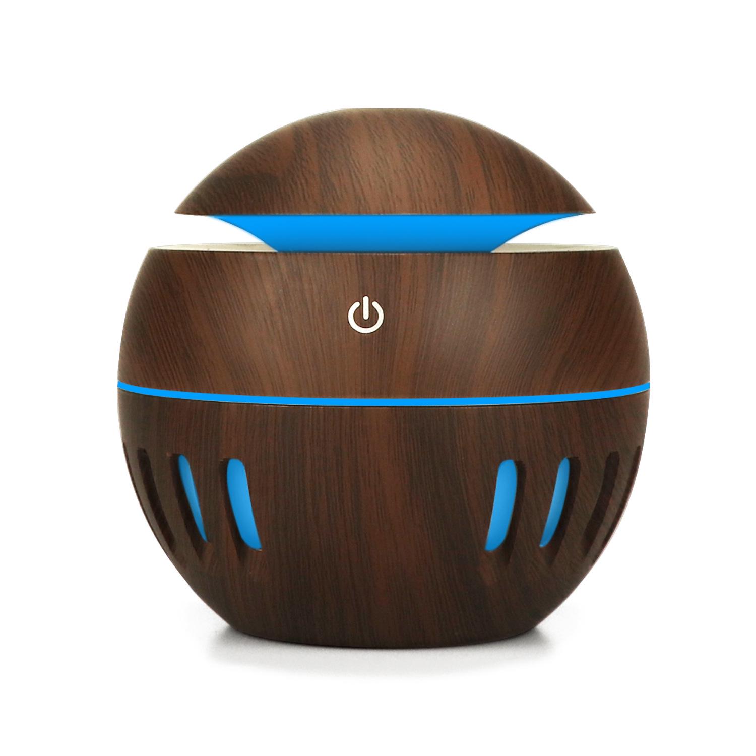 Wood Grain Portable Mini USB Aroma Diffuser, Micropore Air Humidifier