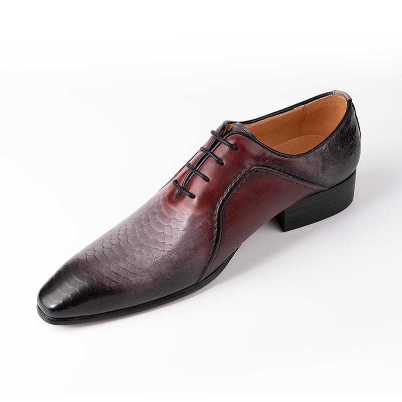 Fashion Factory Men Shoes Genuine Leather Dress Business Office Footwear Luxury Elegant Style Good Quality Wedding Banquet Fashion Shoes