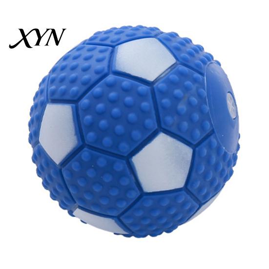 Durable Pet Ball Dog Toy Ball, Sound-Producing Rubber Chew Non-toxic Toy, Cleans Teeth Interactive Training Outdoor Play Sound Making