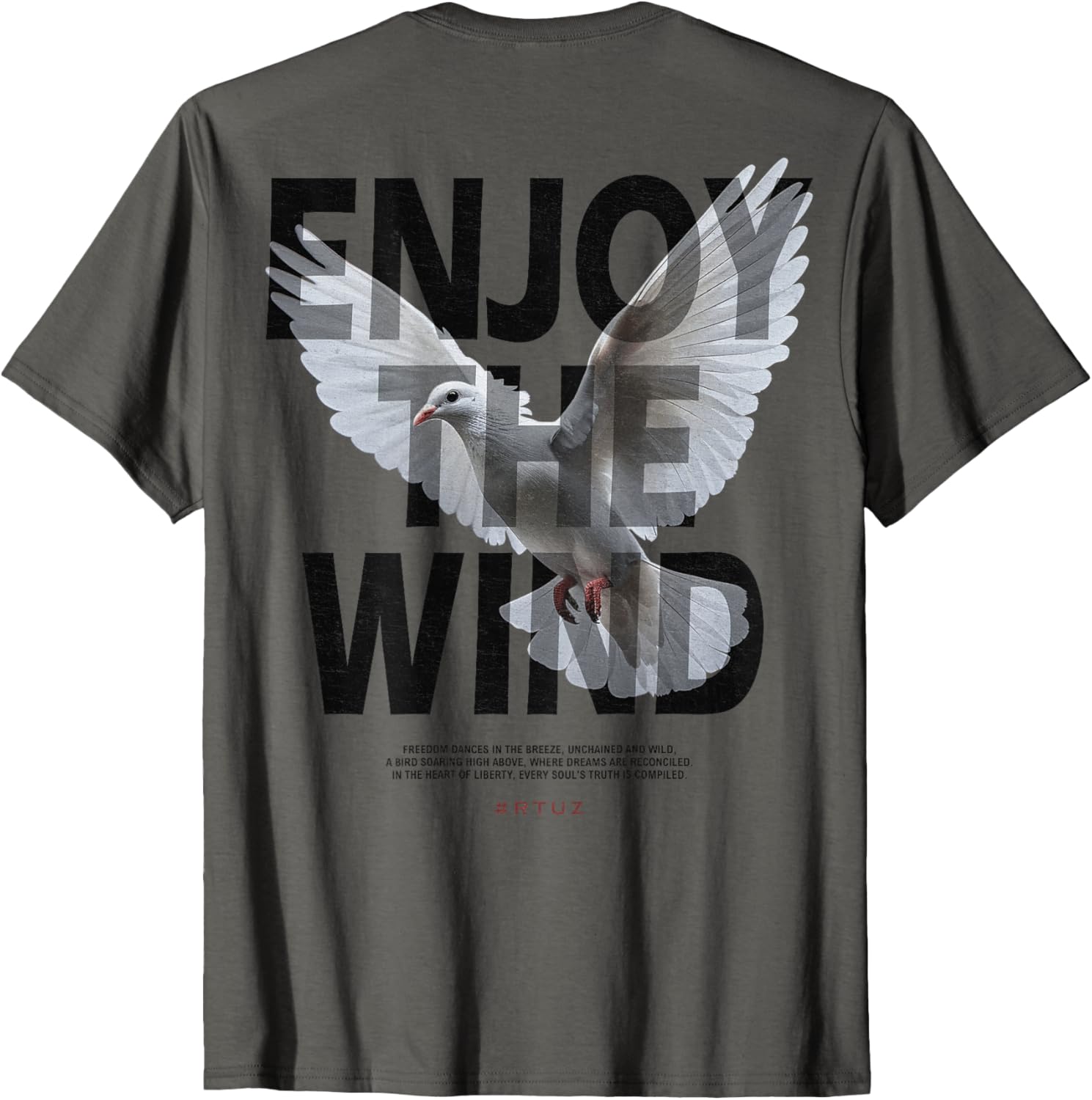 

Dove Y2K Hip Hop Retro Vintage Back Print Streetwear Pigeon T-Shirt S разноцветный