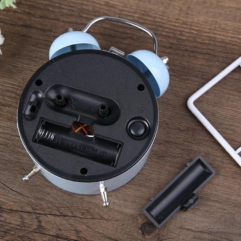 Desene animate ceas deșteptător dormitor noptieră clopot metalic mic ceas deșteptător copii model animal minunat cu ceas deșteptător cu lumină de noapte