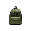 Mochila de Tecido Cor Sólida Moda Versátil Logotipo Fechamento com Zíper Mochilas Femininas Verde VN0A3UI8ZBF1