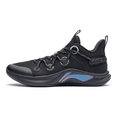 Li Ning Flash Team Tessuto Pelle Sintetica Assorbimento degli Urti Antiscivolo Resistente all'Usura Traspirante Rebound Scarpe da Pallacanestro Basse ABPR045-2