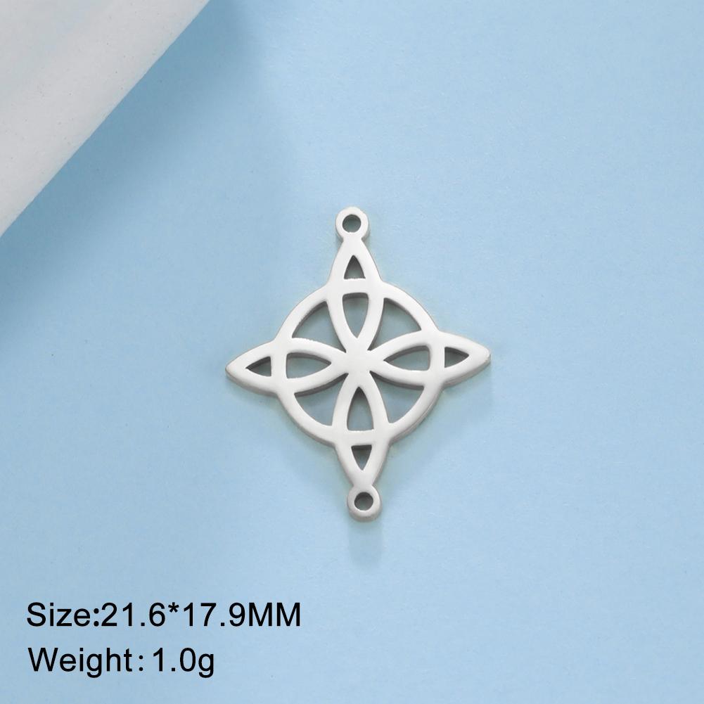 

Teamer Witch Knot Pendants For Necklace Jewelry Making Stainless Steel Wicca Witchcraft Amulet Charms DIY Accessories Wholesale