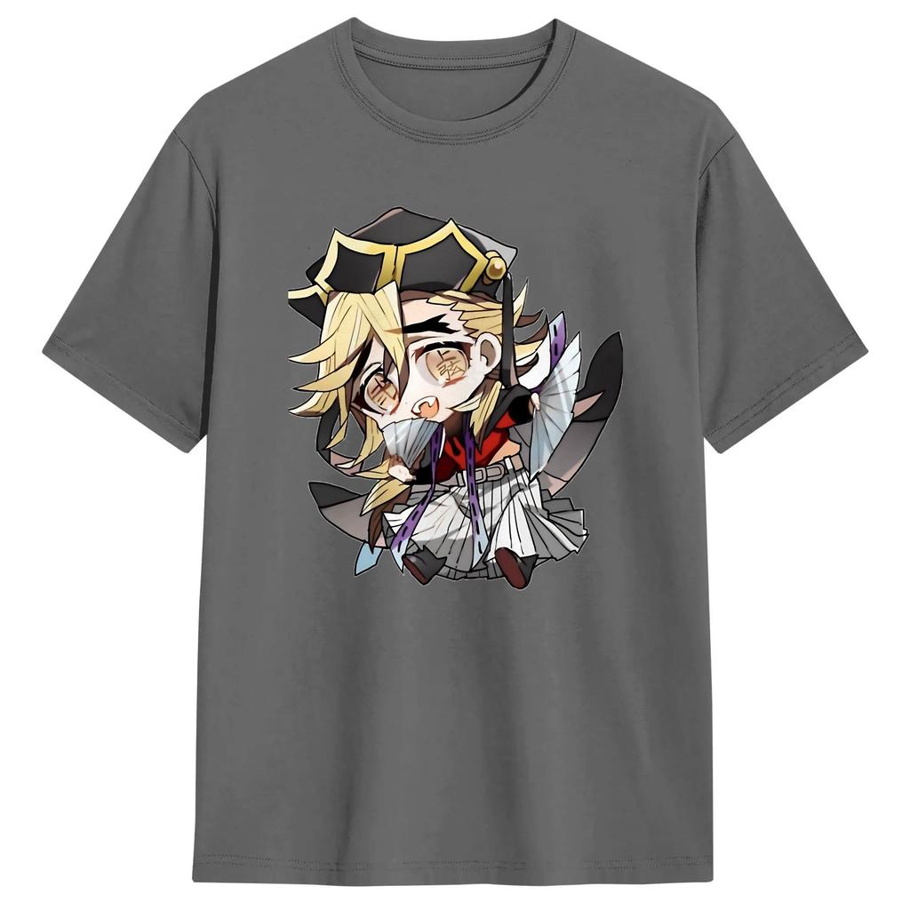 Vintage T Shirt Summer Anime Douma Upper Fashion T Shirts Pure Cotton Tee Shirt for Unisex Awesome Plus Size Short Sleeve Tees