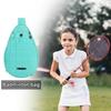 Large Capacity Tennis Crossbody Backpack Zipper Closure Adjustable Strap Lightweight Sling Bag Waterproof Organizer