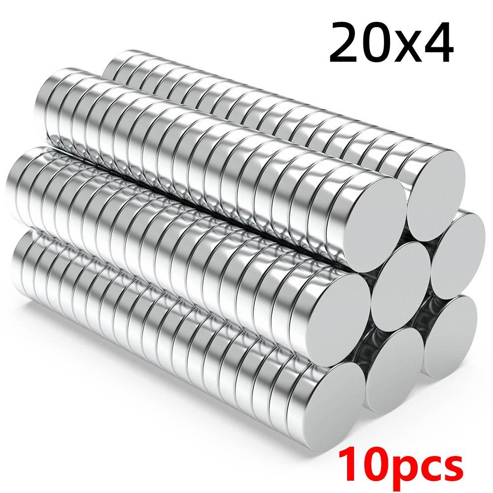 Super Strong Neodymium Magnet N35 NdfeB Permanent Magnetic imanes Round Powerful Magnets Refrigerator Magnet 3x4/8x4/12x4/20x4