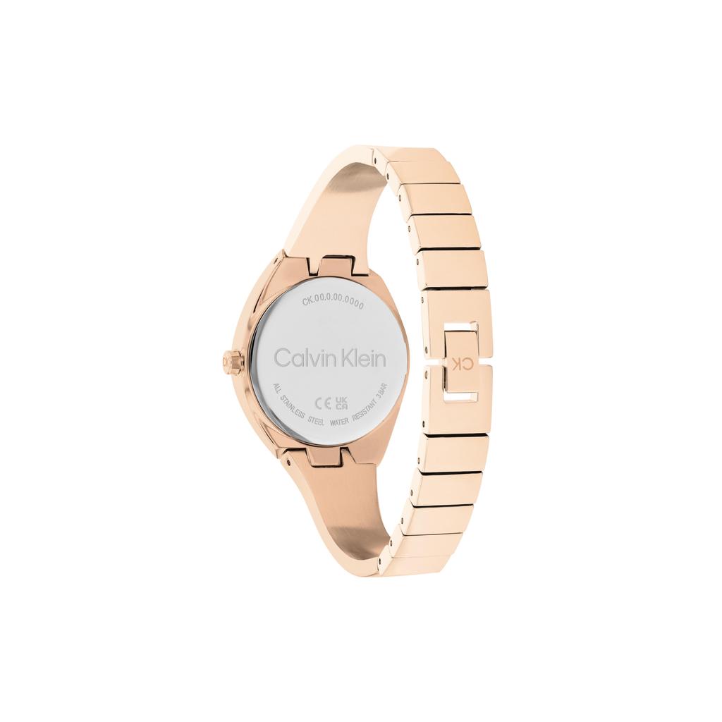 Calvin Klein Quartz Watch Steel Bracelet Gold Dial Double Bracelet Style Fashion Watch Women watches 25200236
