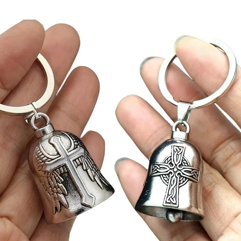 Motorcycle Bicycle Protection Bell Keychain, Exquisite Protective Charm for Bike Motorcycle Pet