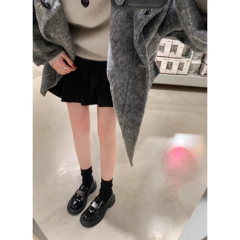 Su Yin Schuhe College-Stil Rindsleder dicksohlige Ein-Pedal Lazy Damen kleine Lederschuhe