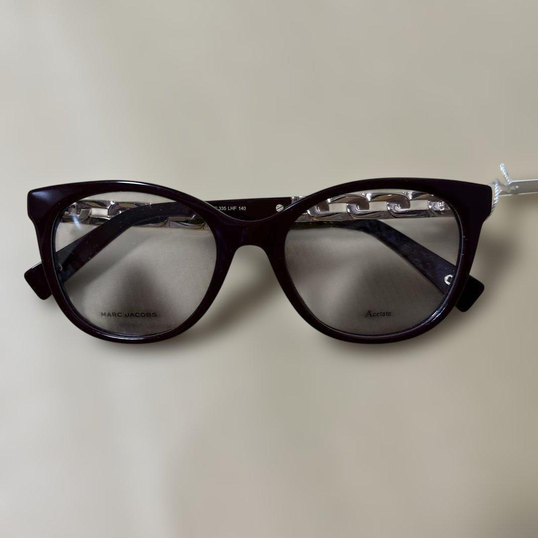 Used MARC JACOBS eyeglass frame burgundy