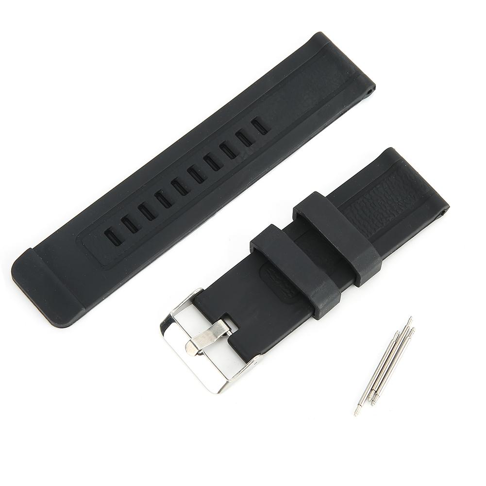 

24-міліметровий ремінець для годинника, силіконова шпилька, пряжка, ремінець, аксесуар для спортивних наручних годинників