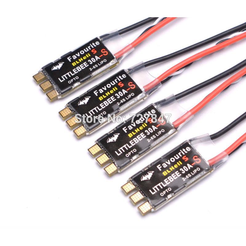 Controler de viteză FVT LittleBee BLHeli_S 30A ESC BLS DSHOT pentru dronă de curse QAV-X Loki FPV Quadcopter