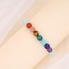 8mm March Chakra Good Luck Amulet Power Stone Bracelet for Men and Women [Koai] Aquamarine, Birthstone, Seven-Color Purification, Protection,