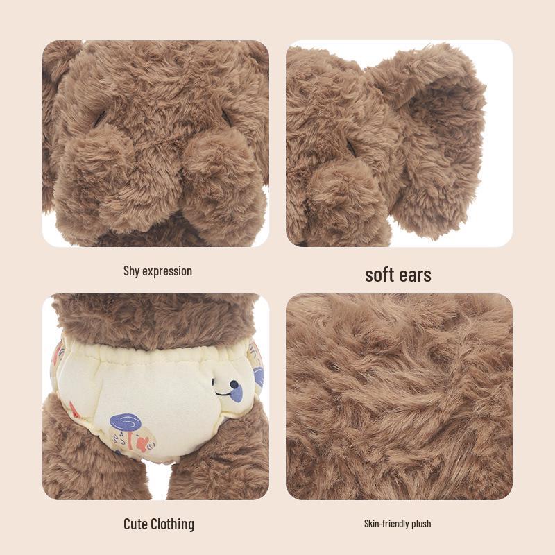 Charming New Year Elephant Plush Toy - Cute Sleeping Pillow, Stuffed Animal Doll, Ideal Birthday Gift for Girls