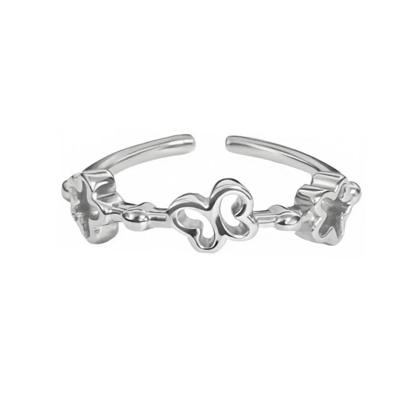 Ballettmädchen Schlichter Schlichter Ring Geometrischer Öffnungsring Modischer Persönlichkeits-Schlichter Kalter Stapelbarer Wind Zeigefingerring