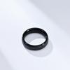 Women's Simple Fashion Titanium Steel Ring 2.8mm Thick Inside and Outside Rot Engraved Stainless Steel Men's Casual Jewellery