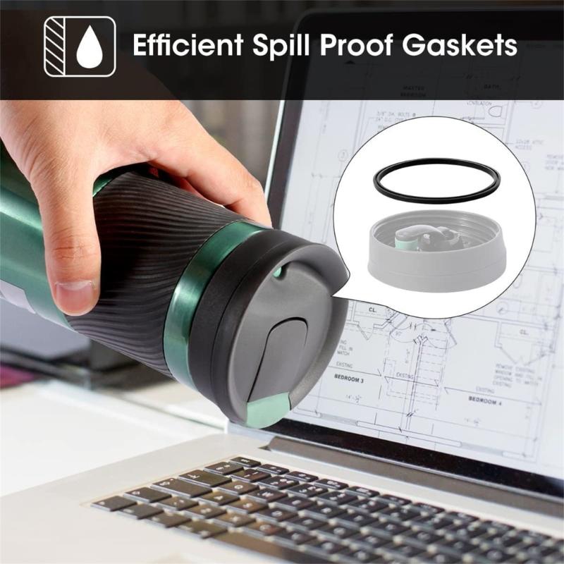 6pcs O Shaped Seals Lid Gaskets Ring Replacement Silicone Lid Seals for 16 & 20oz ContigoMug Travel Mug Accessories