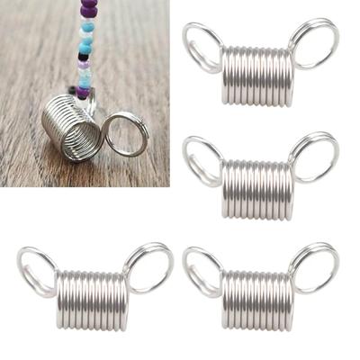 10 Pcs Bead Stoppers Stainless Steel Tension Spring Bead Wire Ends Jewelry Making Tools To Prevent Beads from Falling