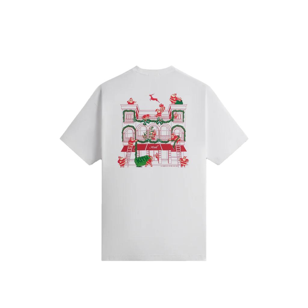 Kith Comic Santa Rodeo Fashionable Letter Print Short Sleeve T-Shirt Men Tops White KHM032620-101