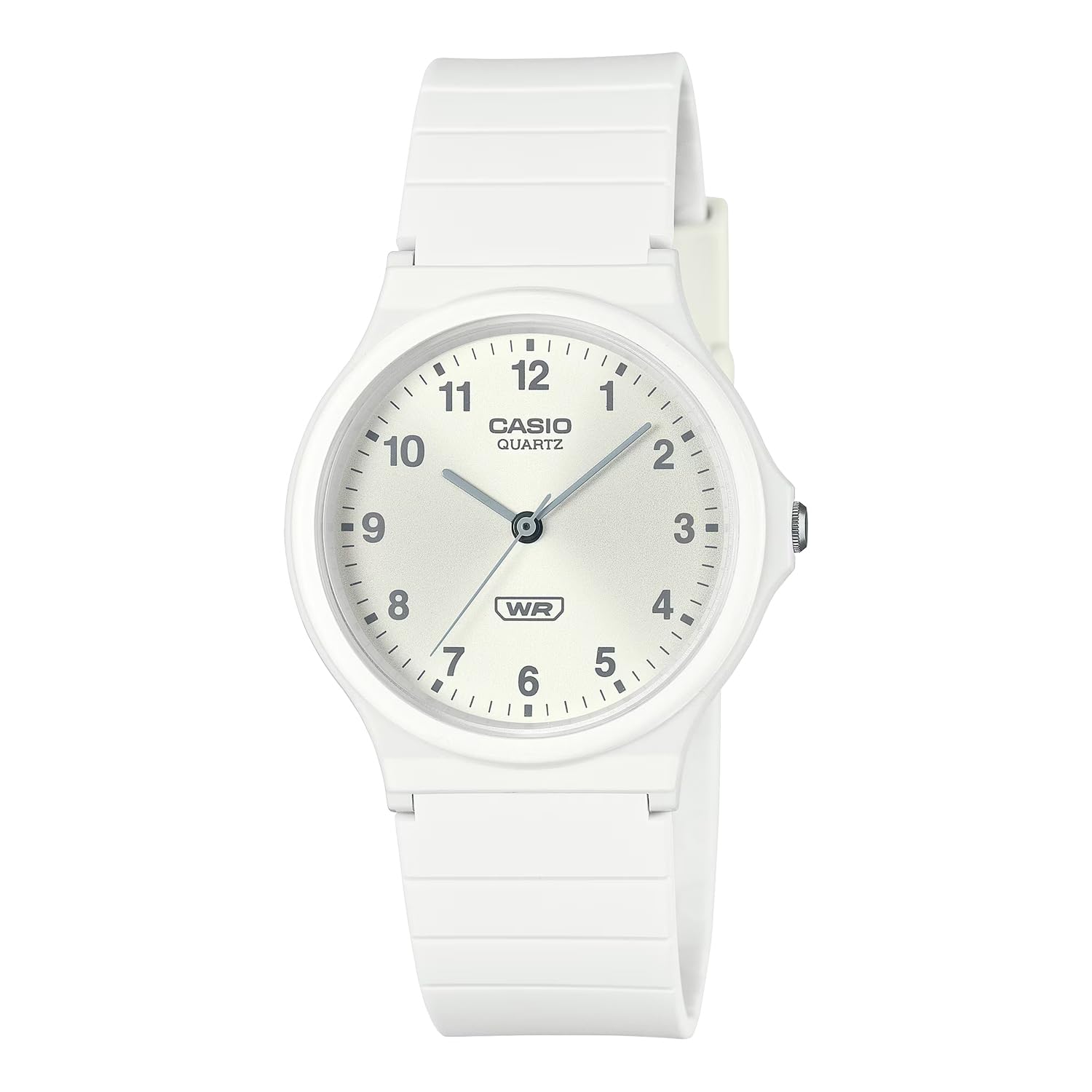 CASIO Analog Watch Cheap Casio MQ-24B-7B Biomass Plastic Band Unisex White Overseas Model
