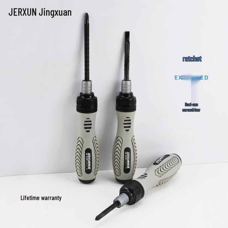 JERXUN Multi-functional Ratchet Telescopic Screwdriver