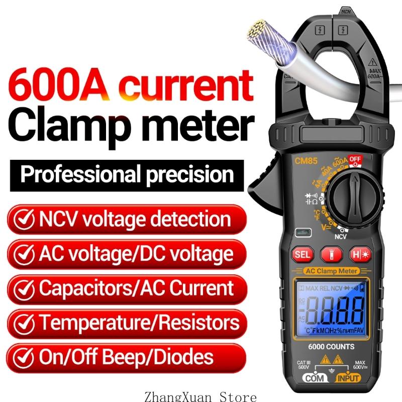 Advanced Digital Clamp Multimeter Electrical Parameters Detection Device Easy to Carry for Electricians & Hobbyists