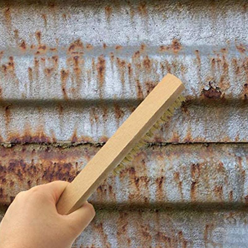 Buy Copper Wire Brush With Wooden Handle Brass Wire For Industrial