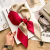 Women's Silk Scarf Luxury Headscarf Neckerchief Tie Luxury Decorate Handerchief Female Hairband Summer Hijab Bufanda Bag Ribbion