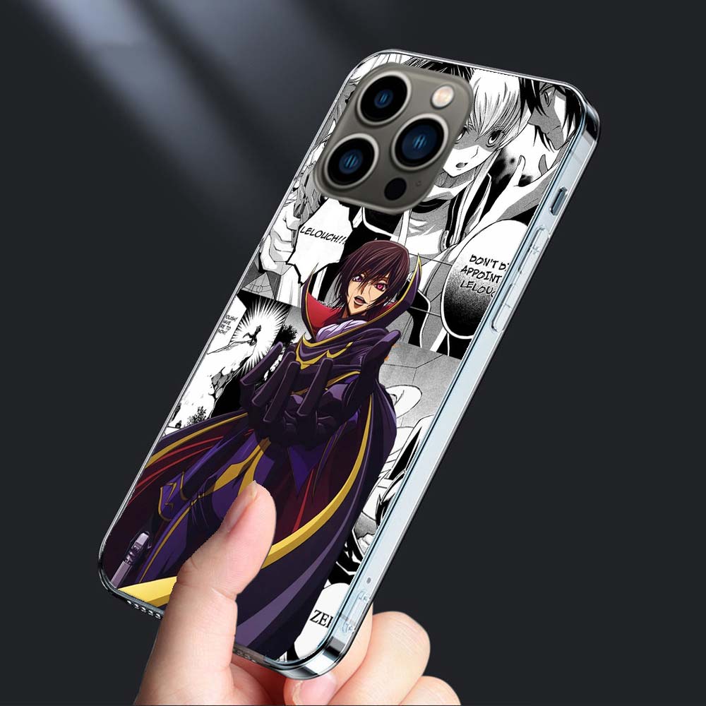 Code G-Geass Zero Anime Handyhülle Für Iphone 16E 15 Pro 14 Plus 17E 16 17 Pro Max Air 11 12 13 Mini Stoßfeste Hülle Niedliche Abdeckung