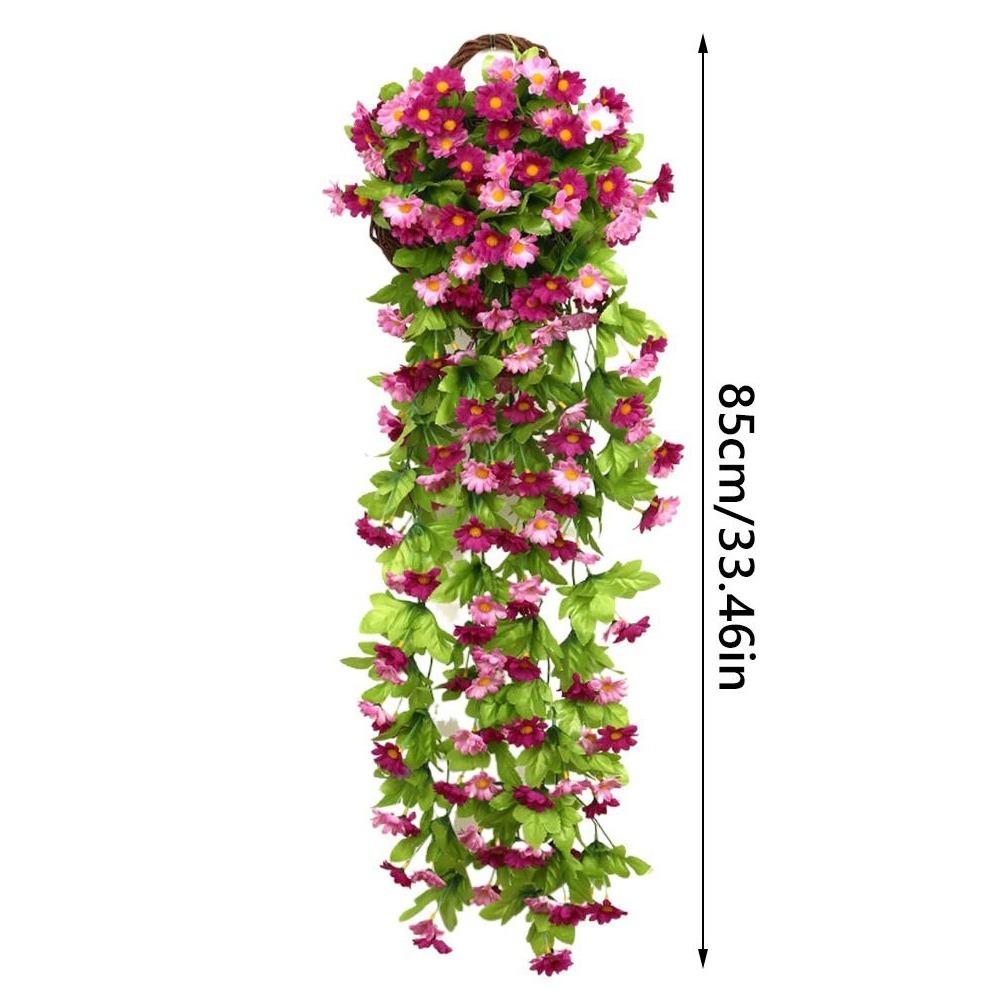 100cm Artificial Plant Creeper Wall Mounted Artificial Ivy Green Hanging Vine DIY Wreath Cover Pipeline Home Garden Decoration