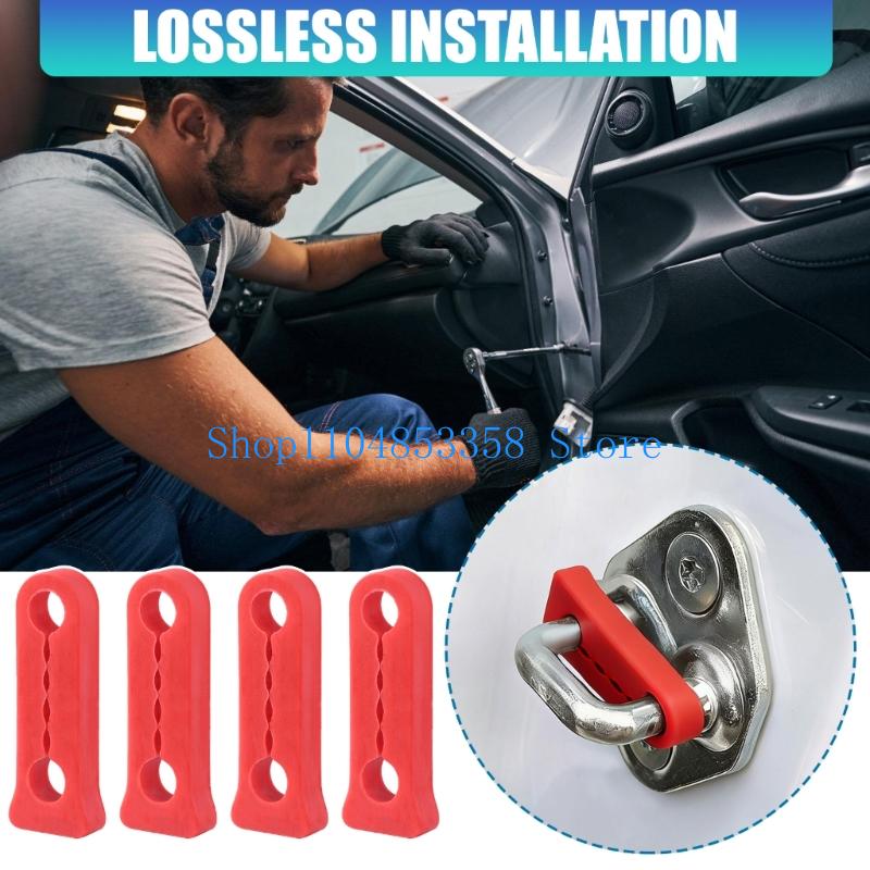 652F 4Pcs/Set Rattling Screaks Soundproof Deaf Seal Buffer Car Door Damper Door Lock Sound Deadener Damper Buffer