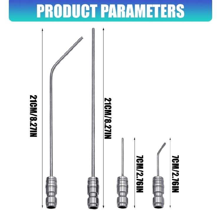 4Pcs All Metal High Pressure Cleaning Needle Perfect For Air Conditioning Removing Stubborn Dirt From Cars And Patios