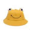 Cartoon Frog Bucket Hat for Kids and Adults, Wide Brim Sun Protection, Cute Embroidered Fisherman