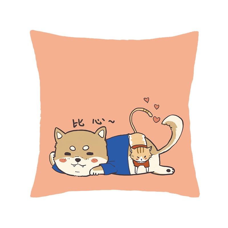 Juste de coussin de luxe avec imprimé animal de dessin animé, petit tigre mignon, taie d'oreiller, décoration d'intérieur, bureau, canapé, voiture