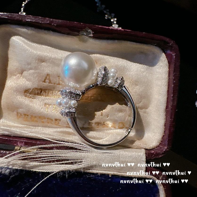 Принцесса на бегу Цветочный драгоценный жемчужный ожерелье, Таити, Жемчуг Мапеи Серьги с цирконами Солнечный цветок, Кольцо