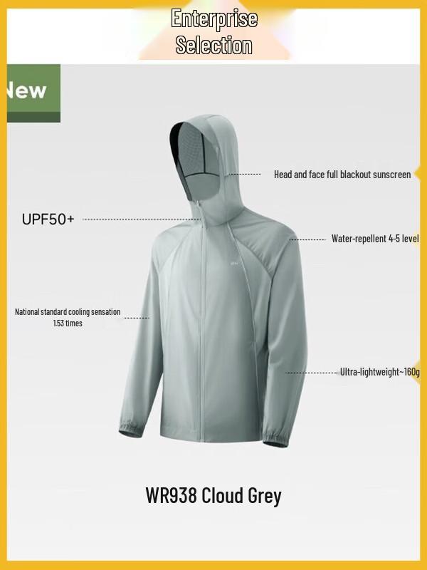 Мужская легкая водоотталкивающая солнцезащитная беговая куртка Beneunder