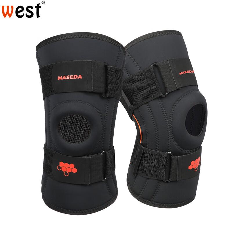 Спортивный компрессионный наколенник с силиконовой и пружинной поддержкой