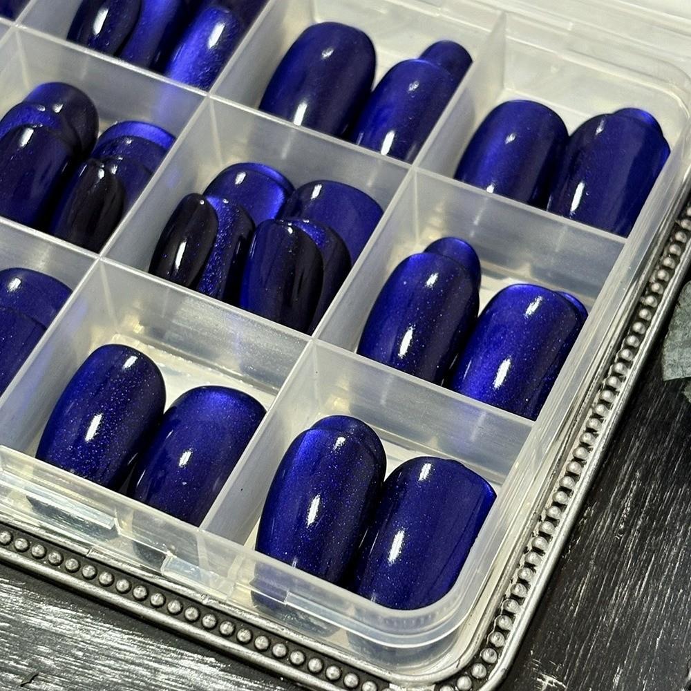 144Pcs Oval Fake Nails Short Medium Full Cover False Nails Fashion Cat Eye False Nails Women