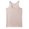 U-neck loose and loose design, bottom vest, women's inner sling, outer wear, lazy cotton sleeveless solid color top