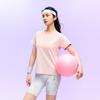 Anta Training Short Sleeve Quick Dry Knitted Top Summer T-Shirt Women tops Soft-Pink 962627116-6