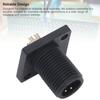 5Pcs E7 Thread Square Flange Pin Type Aviation Connector PA66 Solder 4 Core IP67 Electrical Cable Connector
