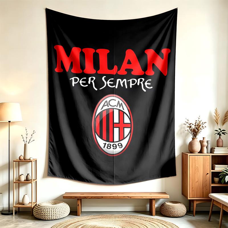 AC Milan (5) Tapestry Suitable For Decorating Homes Dorms And Bedrooms Soft To The Touch And A Perfect Gift For Friends And Family