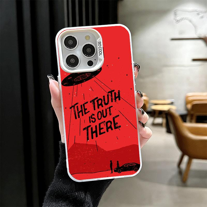

The X Files I Want to Believe Soft Phone Case for iPhone 15 16 17 Pro Max 17Air 16E 14 Plus 13 12 Mini Shockproof Cover Back She iPhone 12