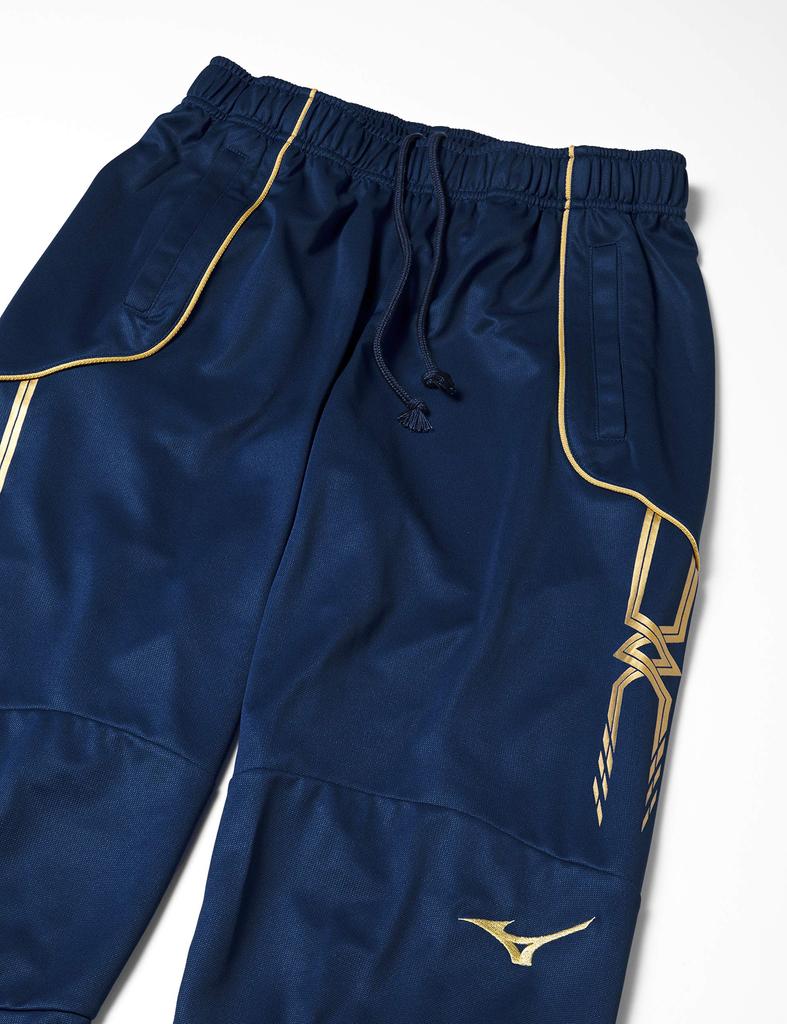 Mizuno Soccer Size Medium Men's Warm-Up Pants, Moisture-Wicking, Quick-Drying, 14, Navy, (P2MD7080)