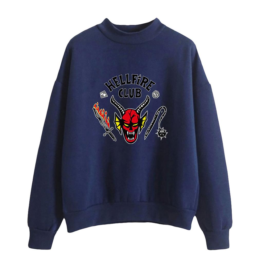 Stranger Thing S 4 Hellfire Club & Waffen Langarm-Oberteile für Männer