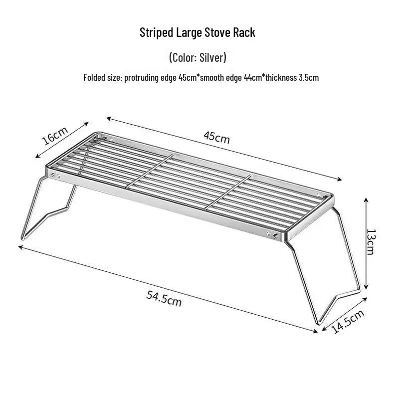 Stainless Steel Semi-Circular Oil Draining and Cooling Rack with Feet for Baking and Barbecue