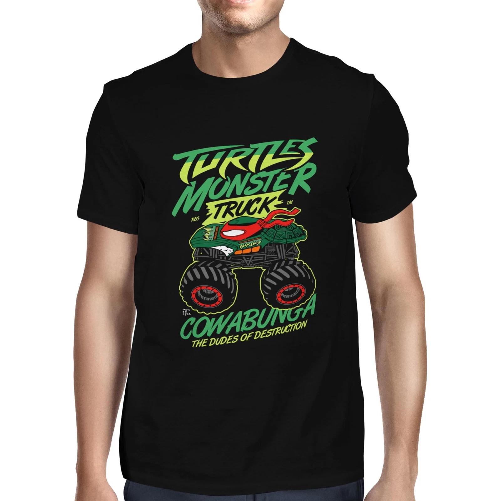 1Tee Mens Turtle Monster Truck T-Shirt XXXL
